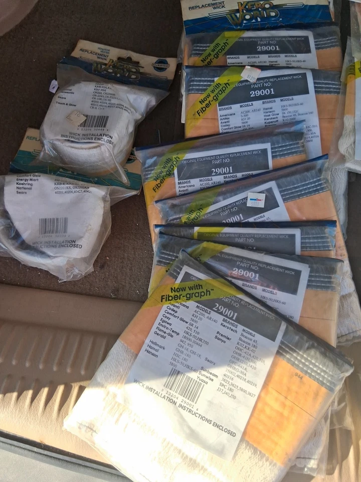 Gran Lote De Mechas Calentador Queroseno De Repuesto Lote De 29X Nos Foto 4 de 4