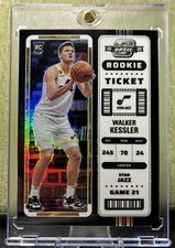 2022-23 Panini Contenders Optic Rookie Ticket Walker Kessler Black Pandora SSP