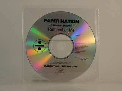 PAPER NATION FT ROBERT BROWN REMEMBER ME (H1) 8 Track Promo CD Single including 