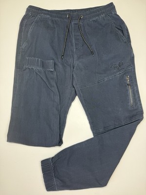 Tony Hawk Jogger Mens Medium Blue Drawstring Zip Pocket Cotton Blend Stretch