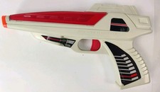 Working Vintage 90's SRM Co Space Laser Pistol Ray Gun Blaster Toy Sounds Lights