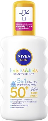 NIVEA SUN Babies & Kids Sensitiv Schutz 5in1 Sonnenspray LSF 50 extra