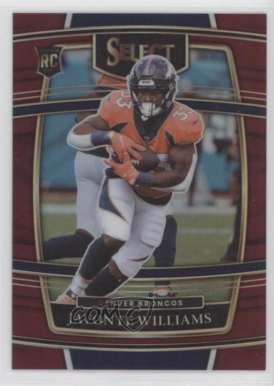 2021 Panini Select Concourse Maroon Prizm 143/149 Javonte Williams #57 Rookie RC