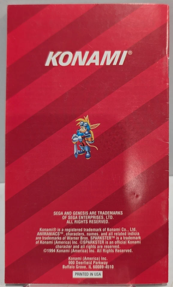 Animaniacs Sega Genesis Instruction Booklet Only 1994 Konami NO GAME - Image 2 of 2