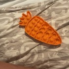 Orange Carrot Shaped Pop It Fidget Tactile Sensory Toy for Ages 3-16 — photo 3