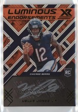 2022 Panini XR Luminous Endorsements Orange 25/25 Velus Jones Jr Auto 1m1f