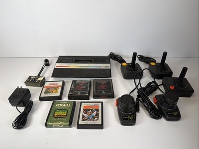 Atari 2600 Junior Jr Video Game Console Bundle Joystick Gemstik & Games