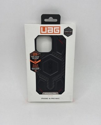 UAG Monarch Pro MagSafe Case For iPhone 16 Pro Max 6.9'' Carbon Fiber Black/Red