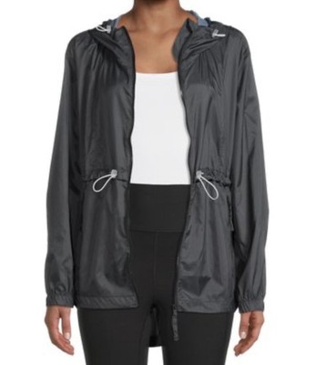Avia Women's Active Lightweight  Windbreaker Jacket, Black, XXL (20)
