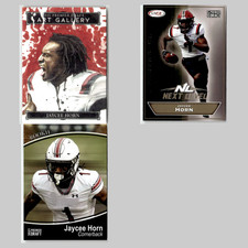 Jaycee Horn Rookie Lot 3 Football Cards 2021 SAGE Premier Draft Art Gallery Set