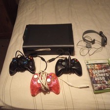Xbox 360 Black 120gb Console Bundle w/ 3 Wire...