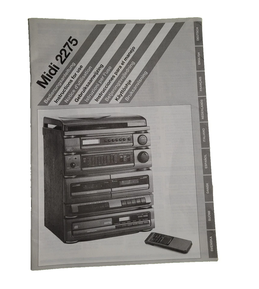 Schneider Midi 2275 Stereoanlage Plattenspieler Doppel Tape Tuner + CD-Player - Bild 4 von 4