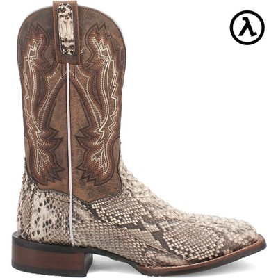 DAN POST BRUTUS PYTHON NATURAL/BROWN MEN'S COWBOY BOOTS DP4917 - ALL SIZES - NEW