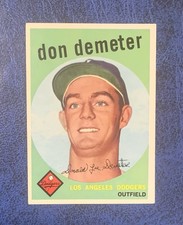 DON DEMETER - 1959 Topps Baseball #324 Los Angeles Dodgers