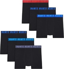 Hanes Boys' Moves Breathable Boxer Brief Underwear, Performance Stretch 6-Pack