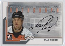2013-14 ITG Decades 1990s Auto Silver Mark Recchi #A-MRE Auto HOF k4s