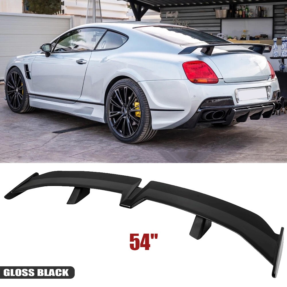 Gloss Black Rear Trunk Spoiler Lip Roof Tail Wing 54'' For Bentley Continental G