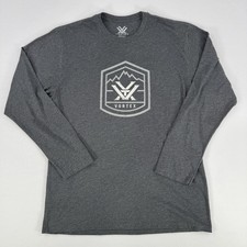 Vortex Optics Shirt T-Shirt Men s LargeGray Long Sleeve Logo Lightweight