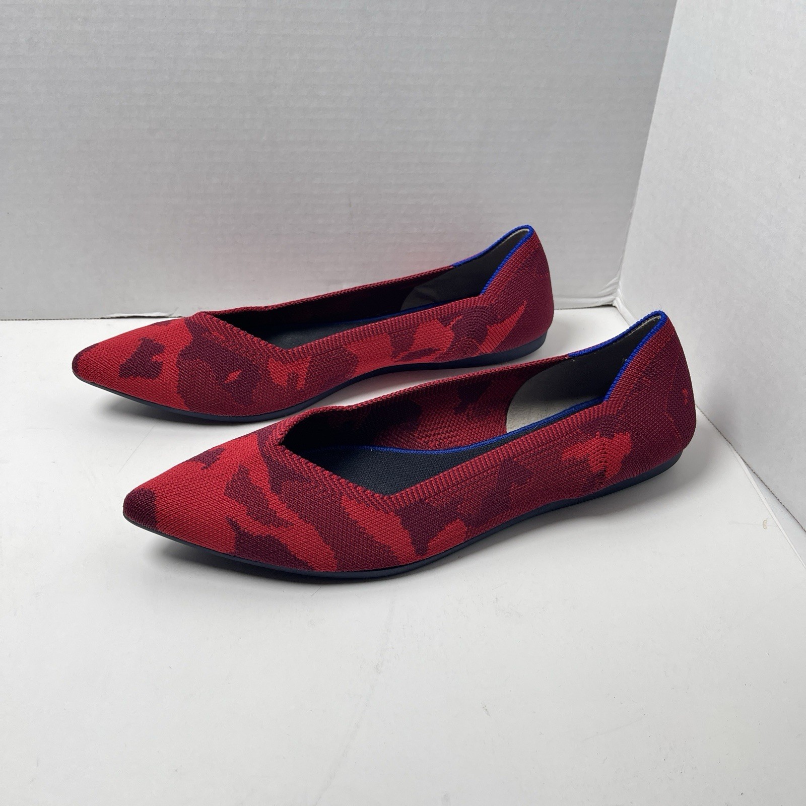 Rothy's Flats Womens Size 10.5 Ballet Red Mesh Slip On