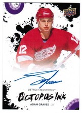 25/26 2025 DETROIT RED WINGS CENTENNIAL OCTOPUS INK AUTO CARDS OI-XX U-Pick List