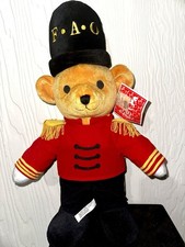 FAO Schwarz Medium Soldier Christmas Bear Plush in Uniform 19"