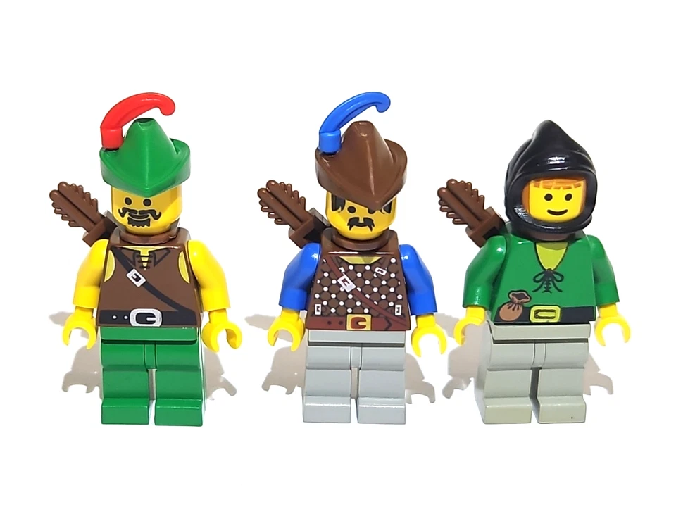 Lego Dark Forest Fortress Minifigure Lot - 7 Vintage Castle Figures Set 6079 - Image 2 of 4