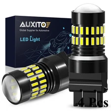 AUXITO 4x 3157 3156 3057 LED Reverse Backup Brake Turn Signal Light 6000K White