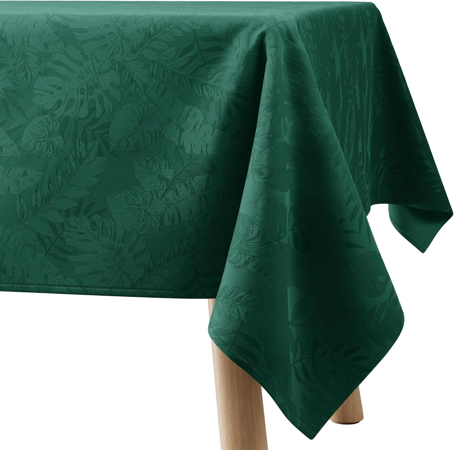 Tovaglia Rettangolare 140x200 Verde Bottiglia Lavabile | Stile Ge