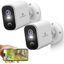 Security Cameras Wireless Outdoor 2K: Battery Powered WiFi Camera with AI Motion