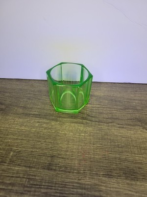 Extremely Rare Vintage GLASHARP Uranium Green Glass Razor Hone/Sharpener