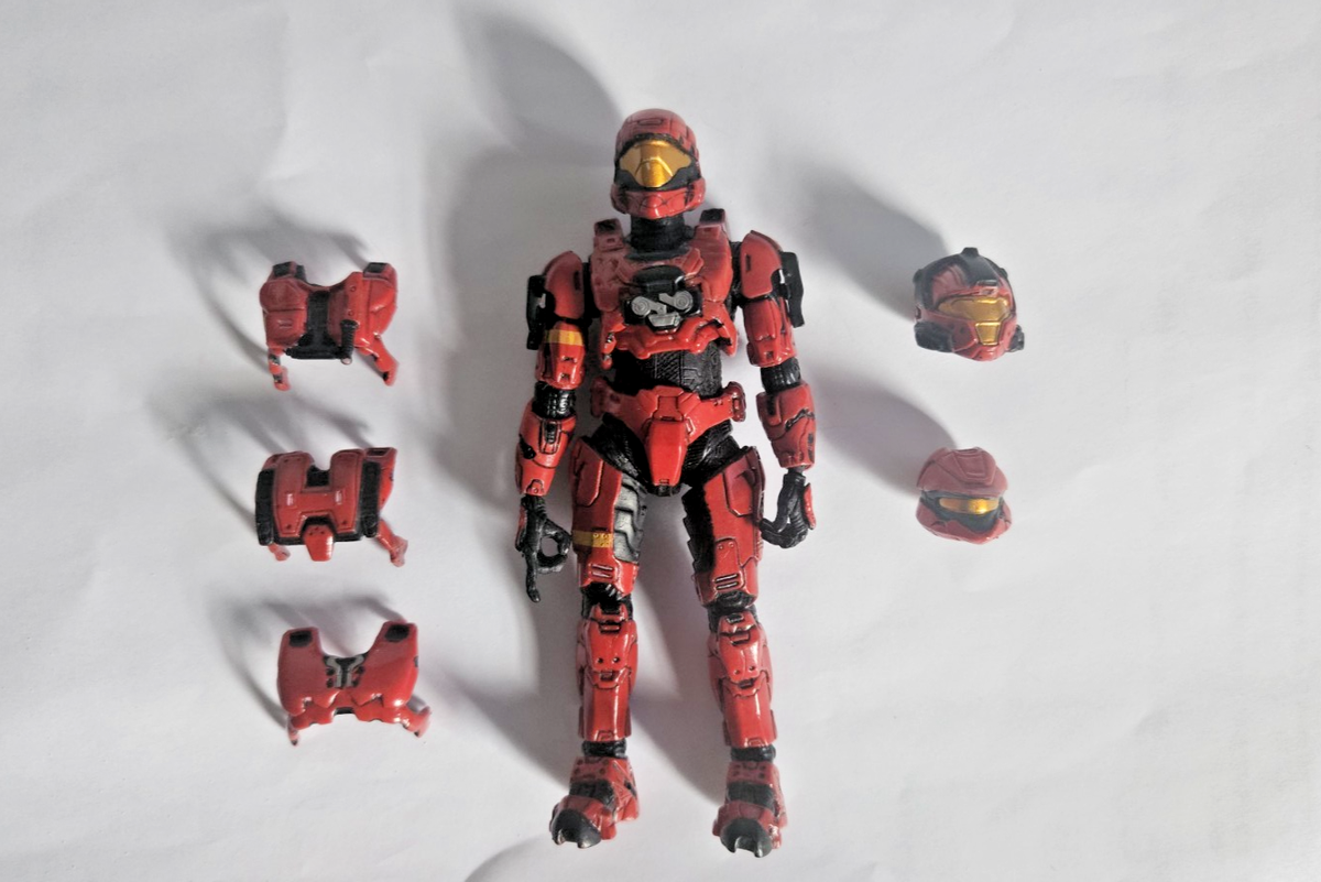 McFARLANE HALO 3 Spartan ARMOR PACK Red Scout/CQB/ODST/Hayabusa