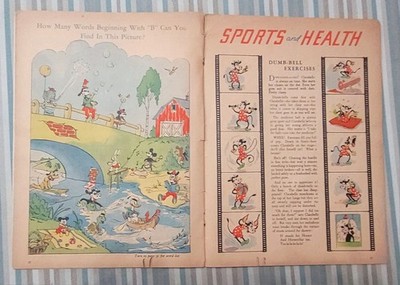 Mickey Mouse Magazine #11 SCARCE Disney 1937 GD PLATINUM-AGE