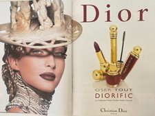 ◕ Publicité Vintage Advertising Maquillage DIORIFIC DIOR ◕ DÉCEMBRE 1999 ◕ 2 p.