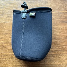 LensCoat Black Soft Neoprene Lens Pouch Bag 3.25"D x 6.5 H -No Bottom Disc