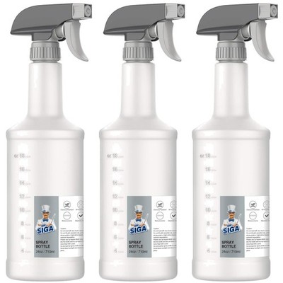 Multi-Purpose Reusable Spray Bottles, 24 oz, 3 Pack