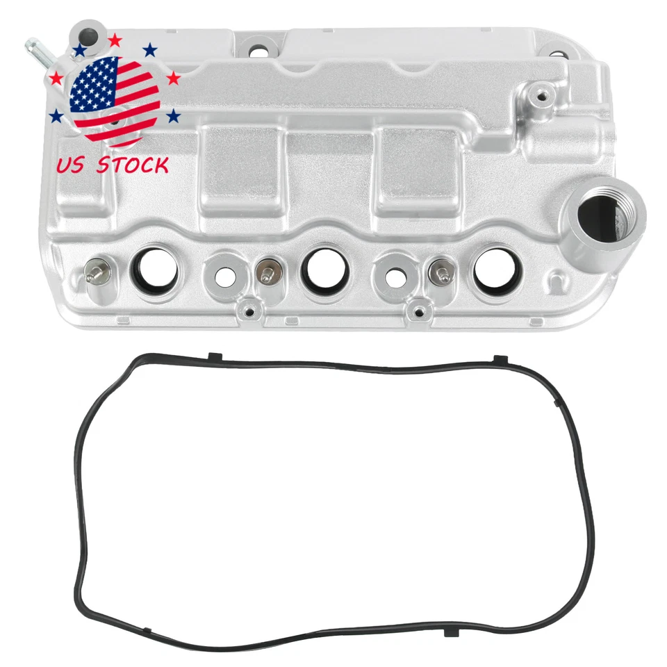 Cubierta de válvula de motor de aluminio de 2 piezas para Honda Odyssey Pilot Ridgeline Accord 08-17 Foto 4 de 4