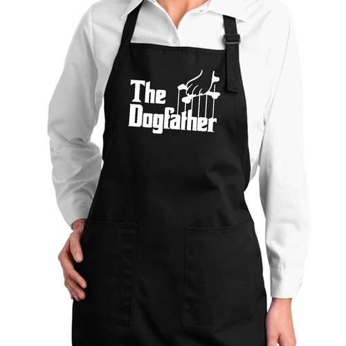 The Dogfather Dog Dad Godfather Funny Father's Day Gift Apron Full-Length Pet - Picture 3 of 5