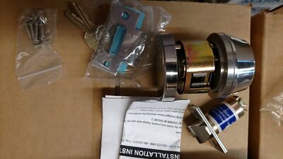 MARKS HARDWARE 145L / 32 SINGLE CYLINDER CYLINDRICAL DEADLATCH US32 POL CHROME