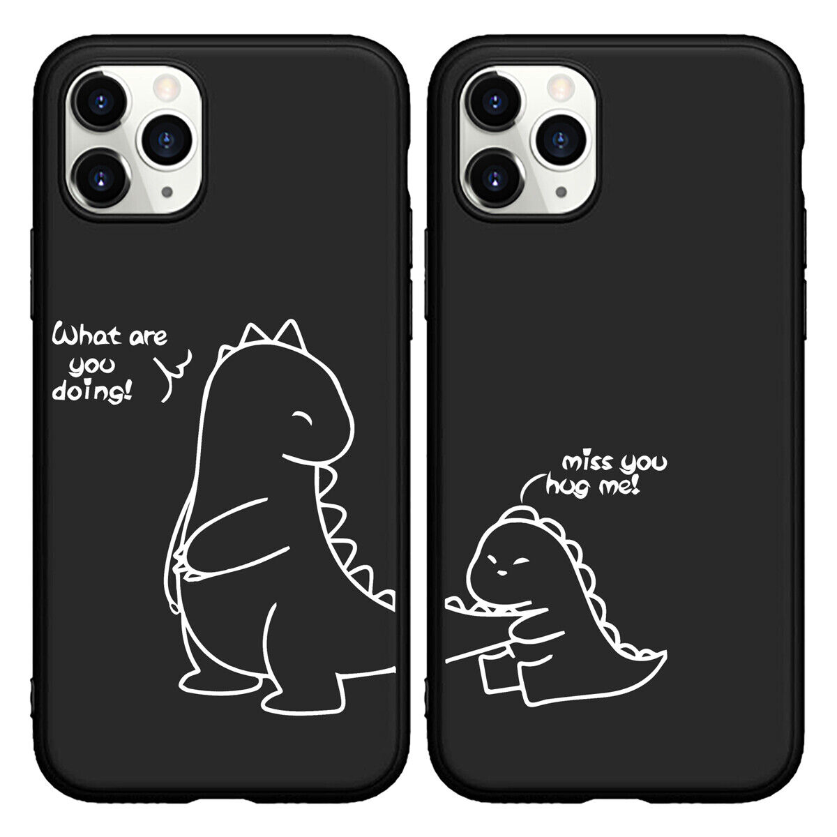 Couple Matching Cute Dinosaur Phone Case For iphone 14 11 12 13