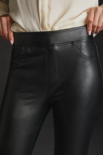 NWT ANTHROPOLOGIE SANCTUARY RUNWAY FAUX LEATHER LEGGINGS PANTS BLACK 2X PLUS - Picture 9 of 11