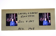 Stereo Realist slide - Laurel & Hardy, Jill & Jay 1968 VERY FUNNY! - DX0