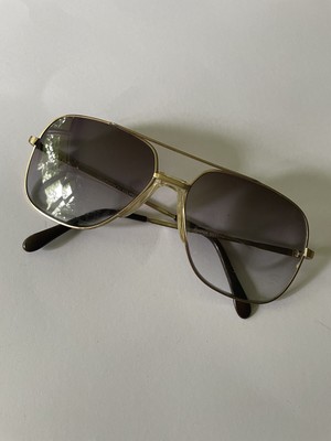Vintage Eclipse Square Aviator Gold AcuraVision +3.25 Sunglasses