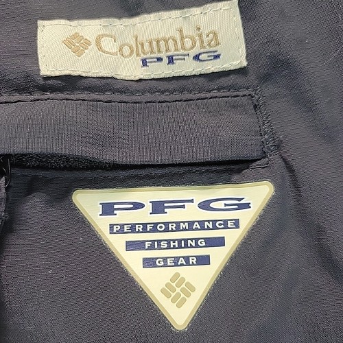 Columbia Men's Size 42 Omni-Shield PFG Blood N Guts Nylon Black Fishing Shorts - 第 7/10 張圖片