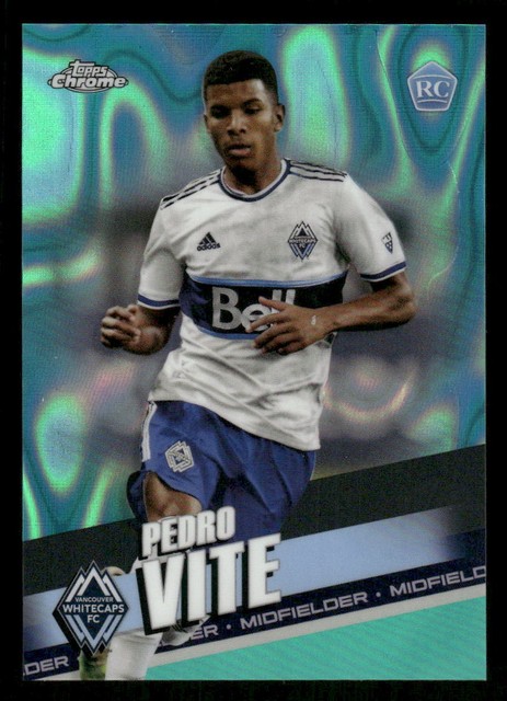 2022 Topps Chrome MLS Pedro Vite Aqua Lava SN #106 Card #/299