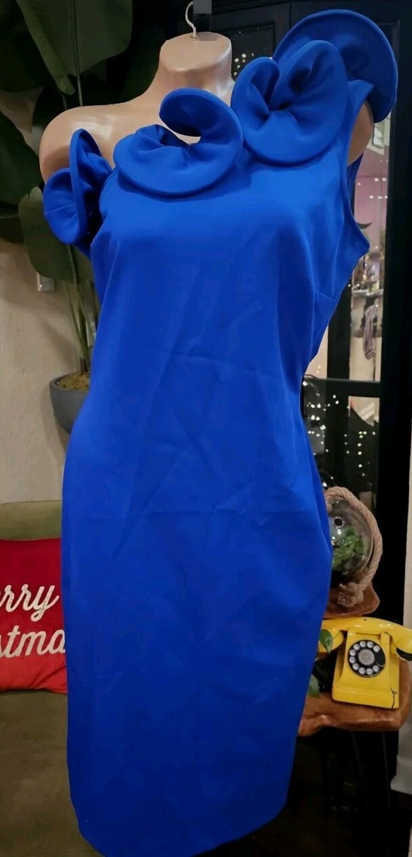 alberto makali blue dress Alberto Makali Navy Blue Bodycon Dress