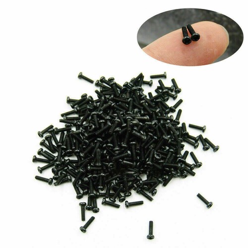 Neu M1 M1.2 M1.4 M1.6 M1.7 schwarz Zink Stahl Kreuzschlitz Pan Head Micro Mini Schraube - Bild 3 von 5