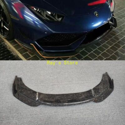 forge carbon fiber front bumper splitter for lamborghini huracan lp610 rz style