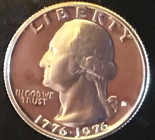 1976 S Washington Bicentennial "PROOF" Quarter 40% SILVER Cameo Free Shipping