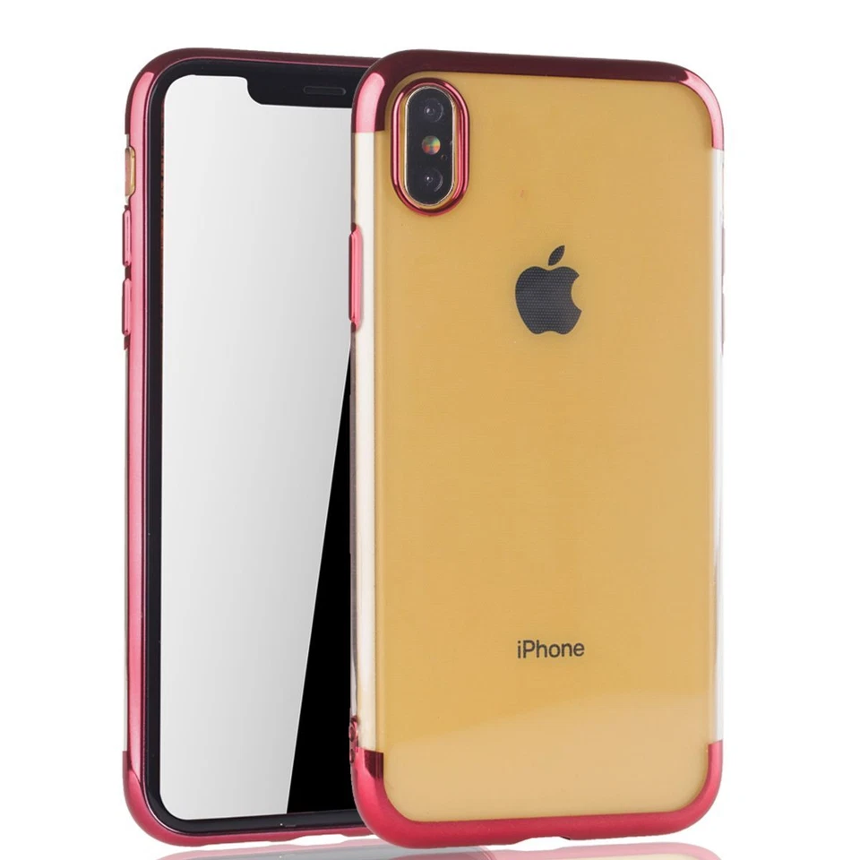 Apple IPHONE Xs Max Custodia Cover per Cellulare Protettiva Bumper Rossa - Immagine 2 di 4