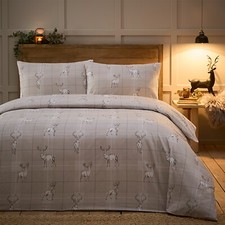 Charlotte Thomas Stag Duvet Cover & Pillowcase Set – Natural Or Slate Grey